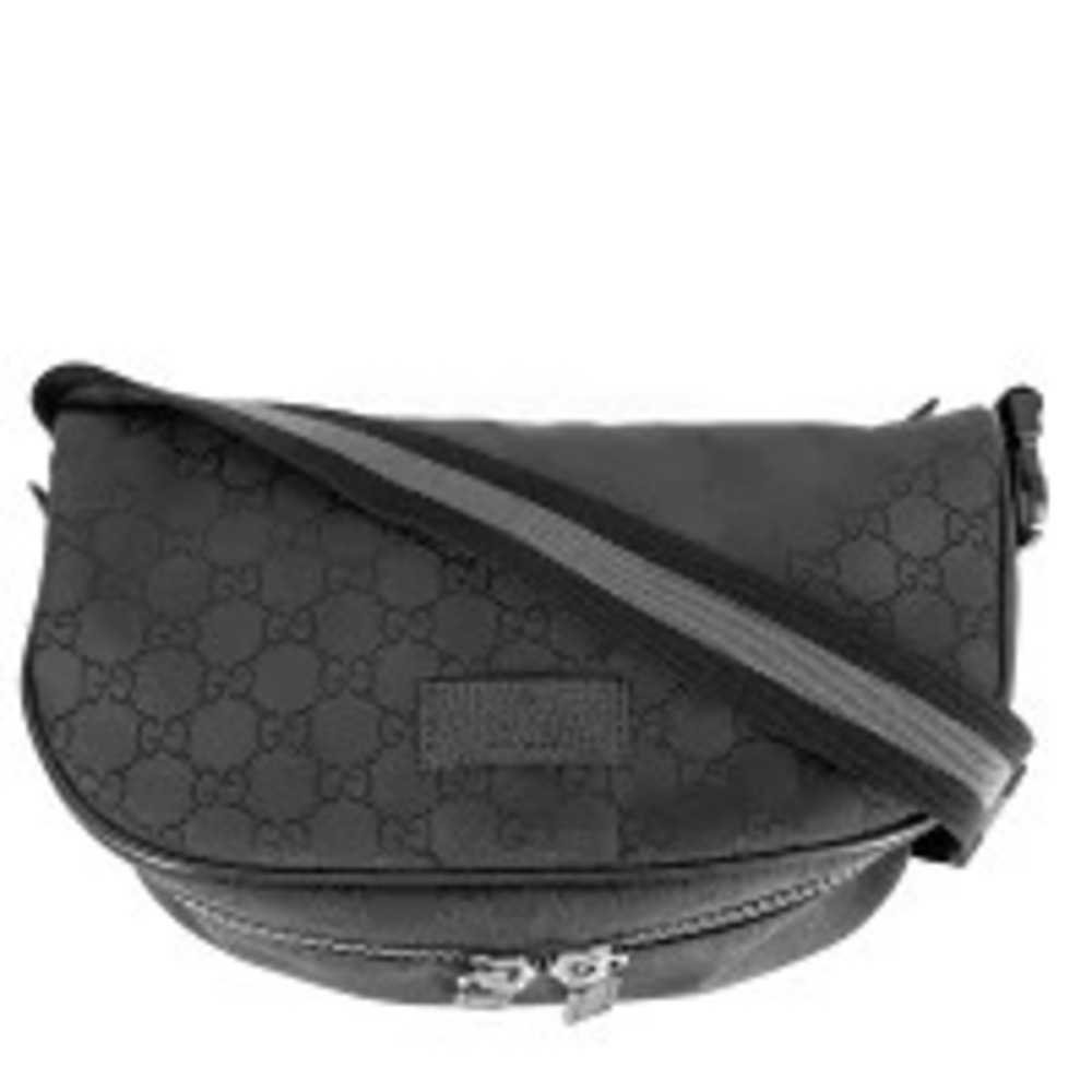 Gucci Waist Bag Body Bum Crossbody Belt Shoulder GG Black